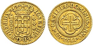 1000 Reis Kingdom of Portugal (1139-1910) Gold Joseph I of Portugal (1714-1777)