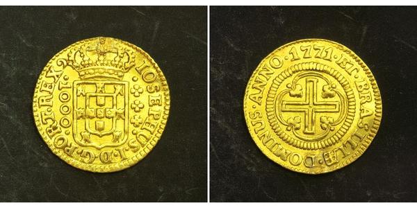 1000 Reis Kingdom of Portugal (1139-1910) Gold Joseph I of Portugal (1714-1777)