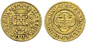 1000 Reis Royaume de Portugal (1139-1910) Or Joseph I of Portugal (1714-1777)