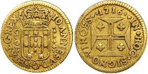 1000 Reis Royaume de Portugal (1139-1910) Or Jean V de Portugal (1689-1750)