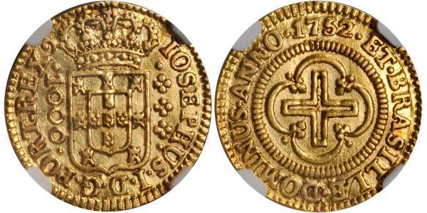 1000 Reis Royaume de Portugal (1139-1910) Or Joseph I of Portugal (1714-1777)