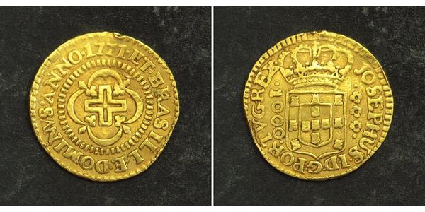 1000 Reis Reino de Portugal (1139-1910) Oro Joseph I of Portugal (1714-1777)