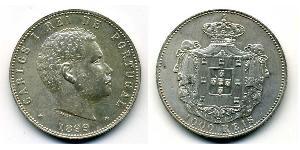 1000 Reis Reino de Portugal (1139-1910) Plata Carlos I de Portugal (1863-1908)