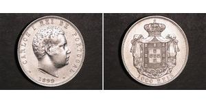 1000 Reis Reino de Portugal (1139-1910) Plata Carlos I de Portugal (1863-1908)