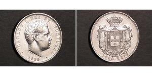 1000 Reis Reino de Portugal (1139-1910) Plata Carlos I de Portugal (1863-1908)