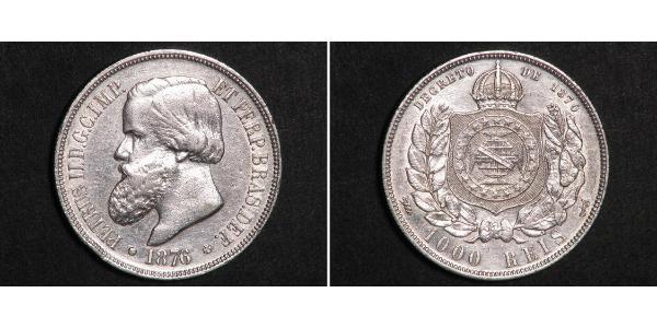 1000 Reis Brasilien Silber 