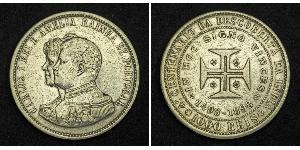 1000 Reis Kingdom of Portugal (1139-1910) Silber  Karl I. von Portugal (1863-1908)