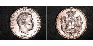 1000 Reis Kingdom of Portugal (1139-1910) Silber  Karl I. von Portugal (1863-1908)