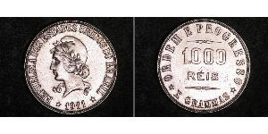 1000 Reis Brazil Silver 