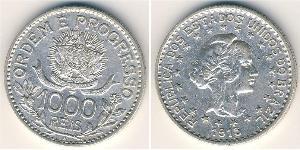 1000 Reis Brazil Silver 