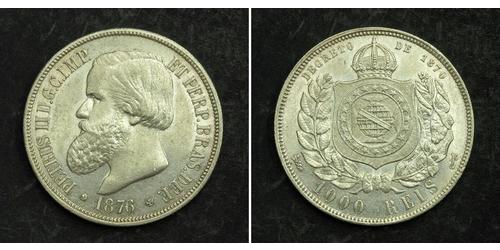 1000 Reis Brazil Silver 