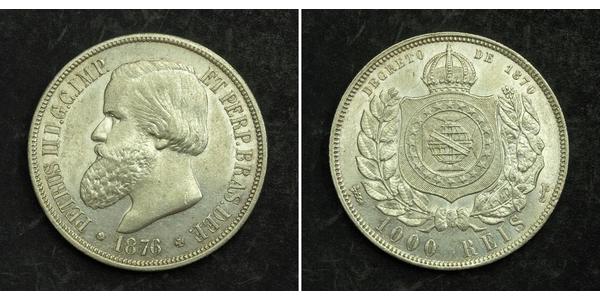 1000 Reis Brazil Silver 