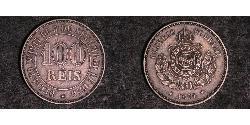 1000 Reis Brazil / Empire of Brazil (1822-1889) Silver 