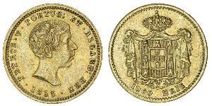 1000 Reis 葡萄牙王國 (1139 - 1910) / 葡萄牙 金 Peter V of Portugal (1837-1861)