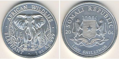 1000 Shilling Somalie Argent 