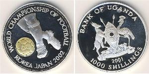 1000 Shilling Uganda Argent 