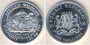1000 Shilling Somalia Argento 