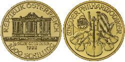 1000 Shilling Republic of Austria (1955 - ) Gold 