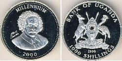 1000 Shilling Uganda Silber 