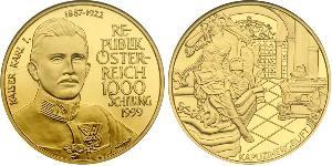 1000 Shilling 奥地利 金 