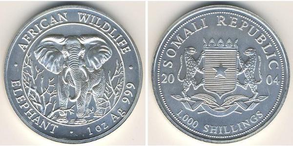 1000 Shilling Somalia 銀 
