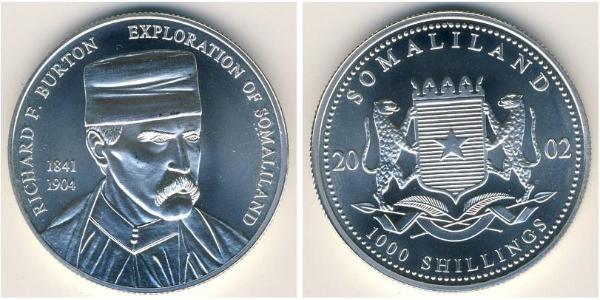 1000 Shilling Somaliland 銀 
