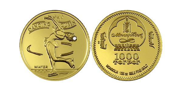 1000 Tugrik Mongolia Oro 