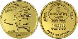 1000 Tugrik Mongolia 金 