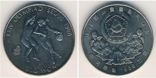1000 Won Corea del Sud Rame/Nichel 