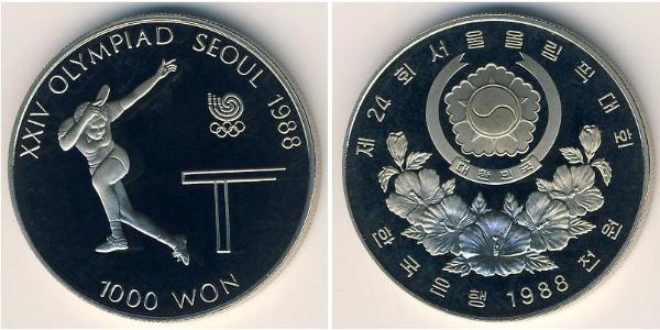 1000 Won 大韩民国 銅/镍 