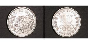 1000 Yen Japón Plata 