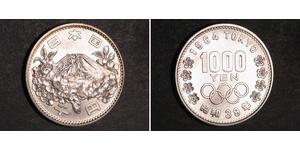 1000 Yen Japón Plata 