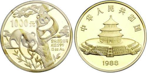 1000 Yuan 中华人民共和国 金 