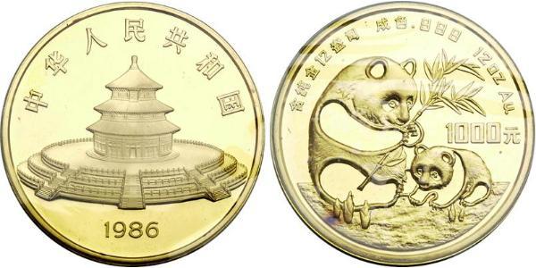 1000 Yuan 中华人民共和国 金 