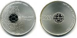 1000 Ескудо Португальська Республіка (1975 - ) Срібло 