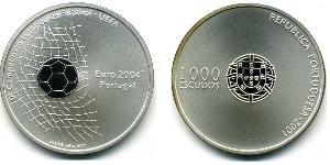 1000 Ескудо Португальська Республіка (1975 - ) Срібло 