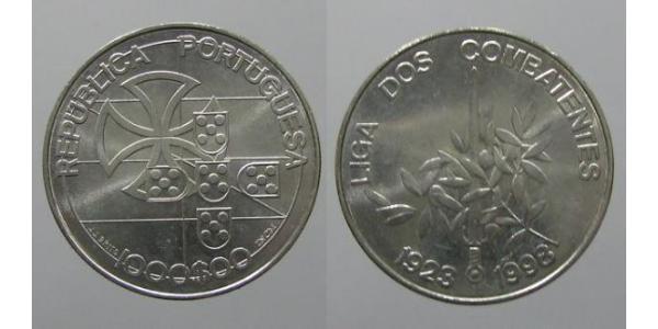 1000 Ескудо Португальська Республіка (1975 - ) Срібло 