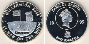1000 Квача Замбія (1964 - ) Срібло 