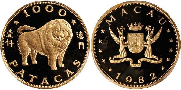 1000 Патака Макао (1862 - 1999) Золото 
