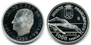 1000 Песета Королівство Іспанія (1976 - ) Срібло 