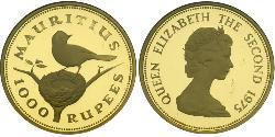 1000 Рупия Маврикий Золото Елизавета II (1926-2022)