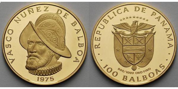 100 Balboa Panama Gold Vasco Núñez de Balboa (1475 – 1519)