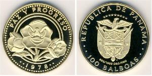 100 Balboa Republic of Panama Gold 