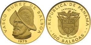 100 Balboa Republic of Panama Gold Vasco Núñez de Balboa (1475 – 1519)