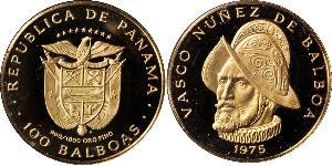 100 Balboa Republic of Panama Gold Vasco Núñez de Balboa (1475 – 1519)