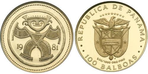 100 Balboa Republic of Panama Gold 