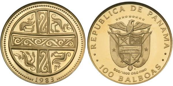 100 Balboa Republic of Panama Gold 