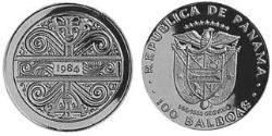 100 Balboa Panama Or 