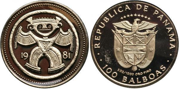 100 Balboa Panama Or 