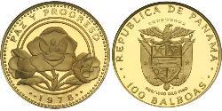 100 Balboa Panamá Oro 